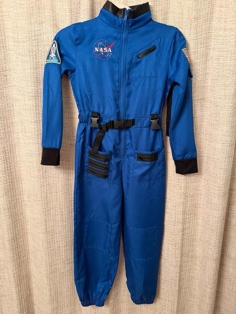 Spirit NASA Astronaut Costume Jumpsuit Child Size M Blue